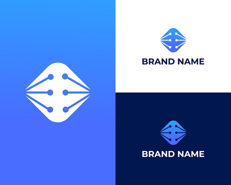 Vector resumen moderno v tech logo concepto blanco vector