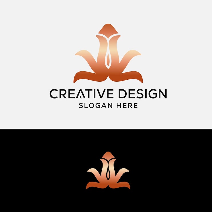 Vector resumen del monograma del diseño inicial de la letra symbol