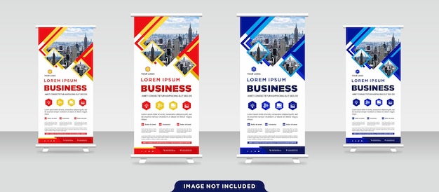 Resumen de negocios corporativos o plantilla de diseño de banner x