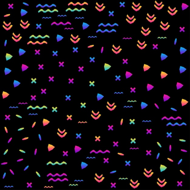 Resumen negro y arco iris de patrones sin fisuras de fondo Pintura de muestra moderna para tarjeta de cumpleaños invitación de fiesta venta papel pintado vacaciones papel de regalo bolsa de tela taller de impresión publicidad