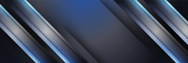 Resumen negro azul metálico carbono neutral superposición luz hexágono malla diseño moderno lujo futurista tecnología fondo Juego tecnología amplia banner vector ilustración