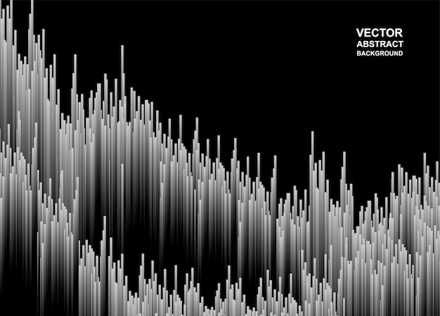 Vector resumen. negro formado por lineas. fondo moderno