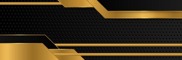 Resumen negro metálico carbono neutral superposición luz hexágono malla diseño moderno lujo futurista tecnología fondo Juego tecnología amplia banner vector ilustración