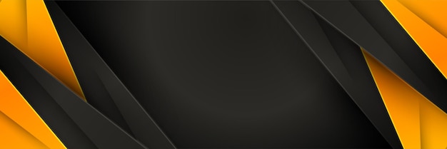 Resumen negro naranja metálico carbono neutral superposición luz hexágono malla diseño moderno lujo futurista tecnología fondo Juego tecnología amplia banner vector ilustración
