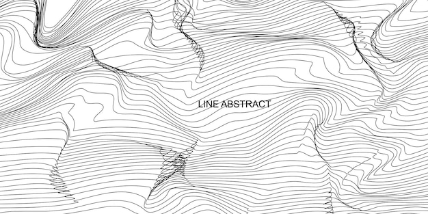 Resumen onda textura blanco fondo vector líneas