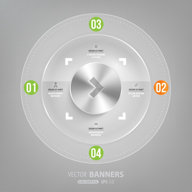 Vector resumen de papel tapiz web bandera en blanco