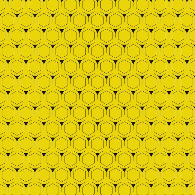 Vector resumen patrón hexagonal amarillo