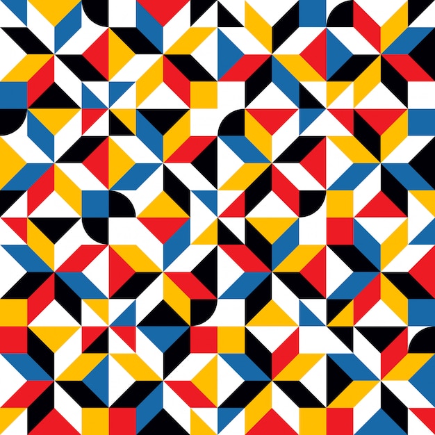 Resumen patrón de mosaico de formas repetitivas