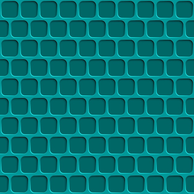 Resumen de patrones sin fisuras con agujeros cuadrados en colores azul claro
