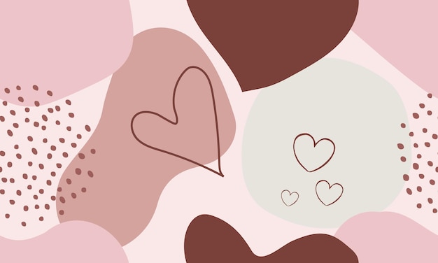 Resumen de patrones sin fisuras con corazones en colores pastel Fondo para papel de regalo
