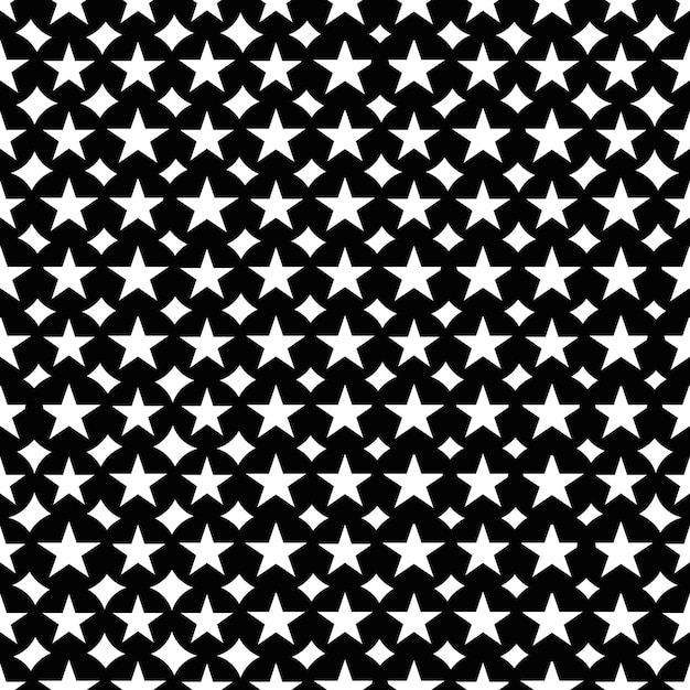 Resumen de patrones sin fisuras con estrellas de semitono en círculos. Fondo geométrico.