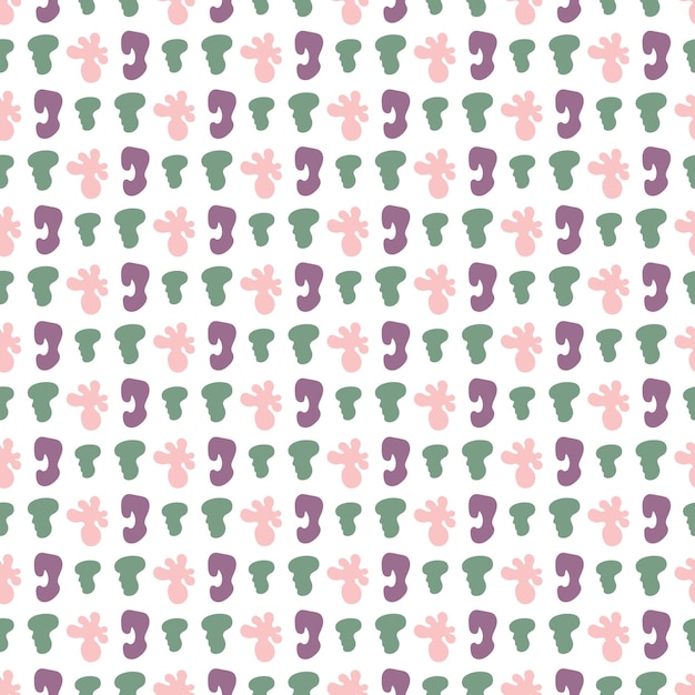 Resumen de patrones sin fisuras Forma orgánica simple Diseño de superficie colorida