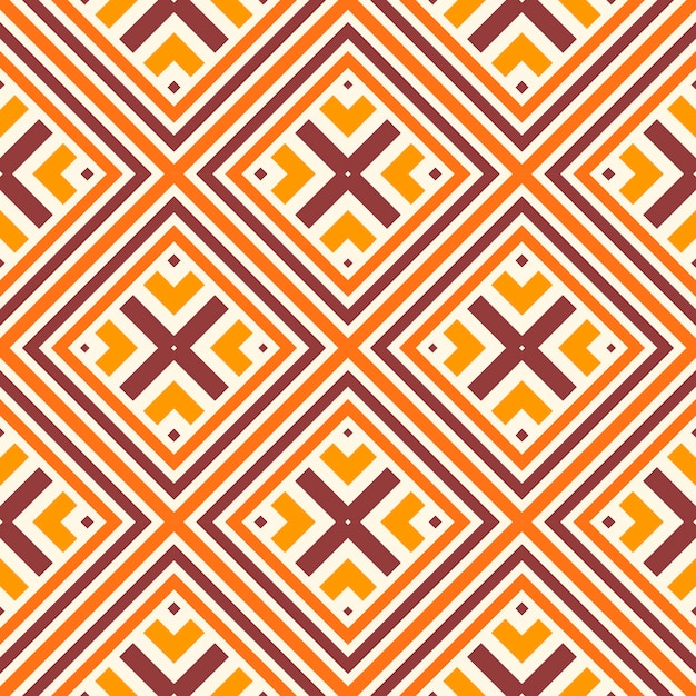 Resumen de patrones sin fisuras geométricos a cuadros con rombos. Mosaico cuadrado rayado, fondo de azulejo
