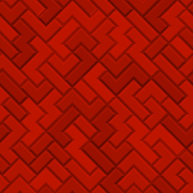 Resumen de patrones sin fisuras hecho de bloques de tetris en colores rojos