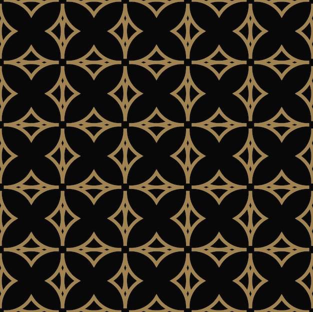 Resumen de patrones sin fisuras Línea geométrica adorno de oro Fondo elegante ornamental