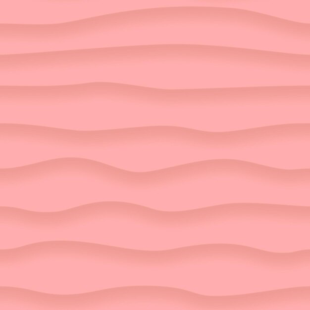 Resumen de patrones sin fisuras de líneas onduladas con sombras en colores rosas
