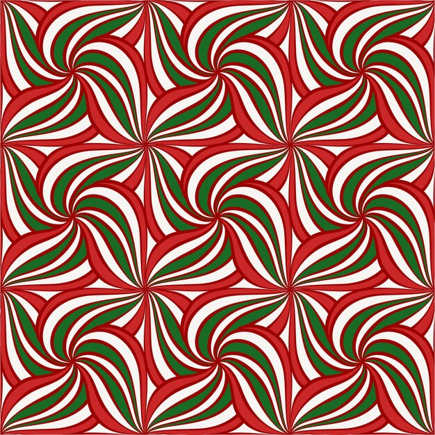 Resumen de patrones sin fisuras de Navidad. Ornamento festivo dibujado a mano para fondo, papel tapiz, tela, textura, diseño de papel de regalo y decoración. Vector premium