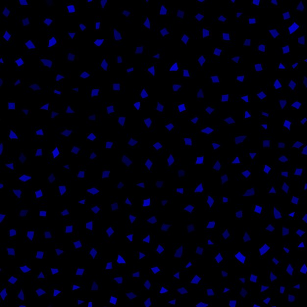 Resumen de patrones sin fisuras de pequeños trozos de papel o astillas de cerámica de diferentes tamaños en colores azules