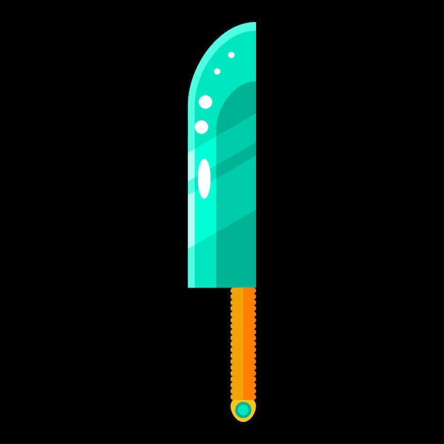 Resumen plano espada hoja arma guerra Logo Vector diseño estilo icono símbolo signo para juegos