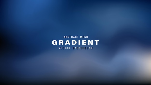 Resumen plantilla de diseño de fondo vectorial de gradiente de malla Sombras azules