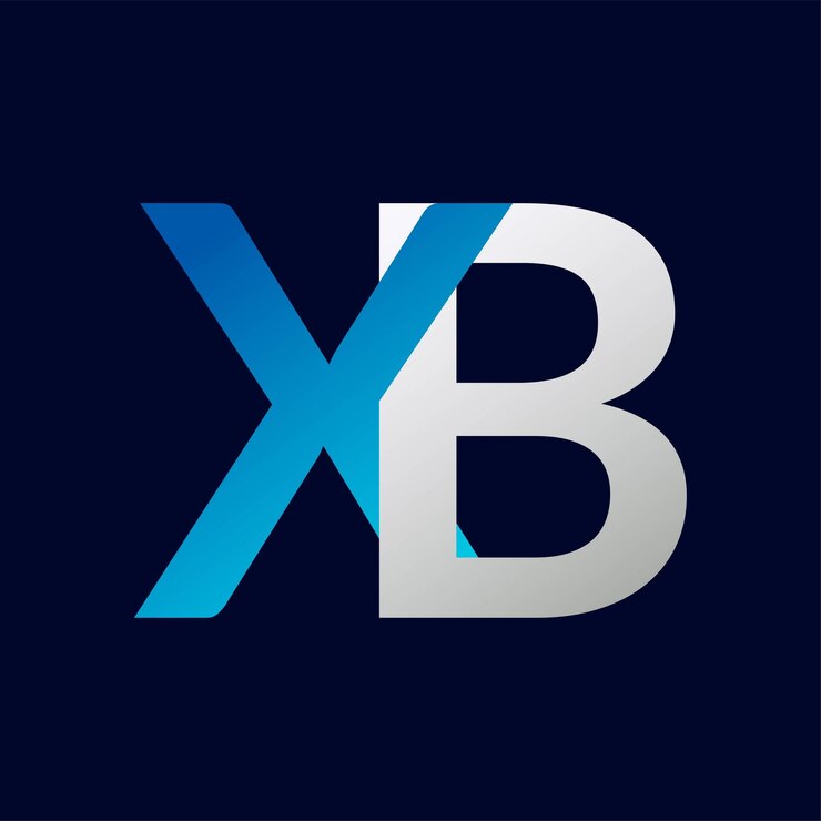 Vector resumen plantilla de diseño de logotipo de letra xb ilustración de logotipo vectorial