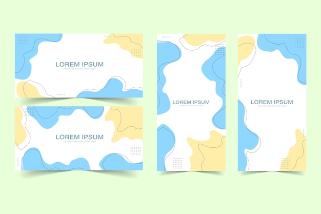 resumen Plantillas de fondo de pancartas estilo de cartel telón de fondo diseño gráfico vectorial
