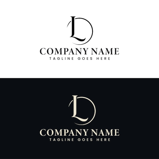 Resumen Premium Royal lujo elegante letra L diseño de logotipo
