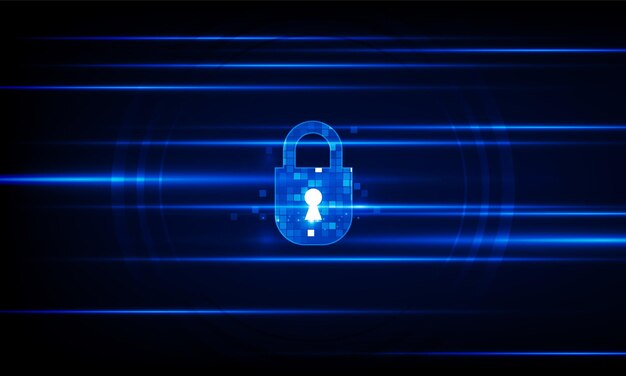 Resumen Puerta abierta Luz de fondo de idea Concepto de comunicación de alta tecnología innovación prevenir y diseño de vector de clave privada
