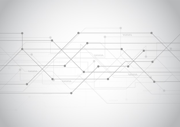 Vector resumen de puntos y líneas de conexión