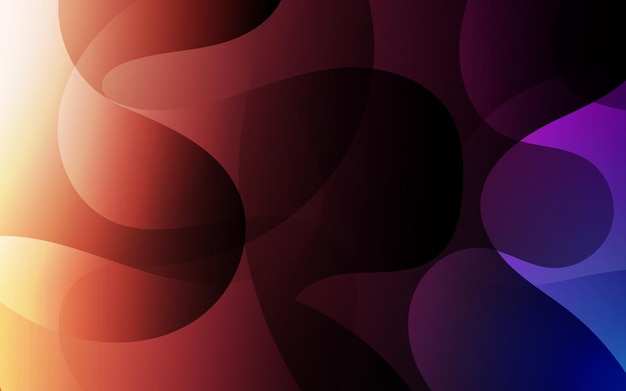 Resumen púrpura oscuro líquido degradado color ondulado forma geométrica ilustración fondo eps10 vector