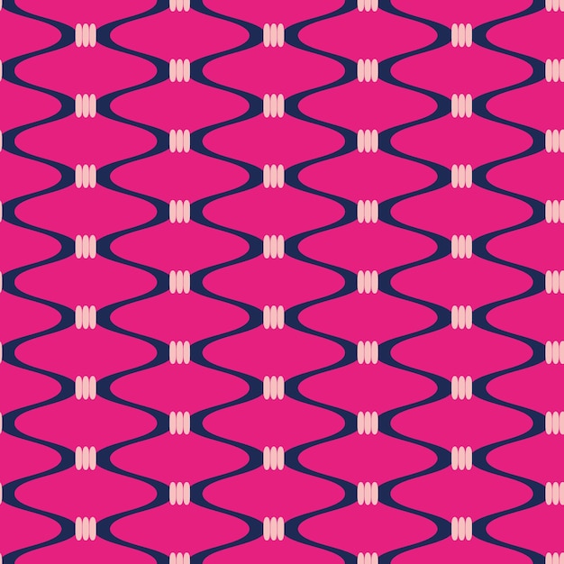 Resumen rayas onduladas anudadas patrón vectorial sin costuras colores de moda patrón retro monocromo