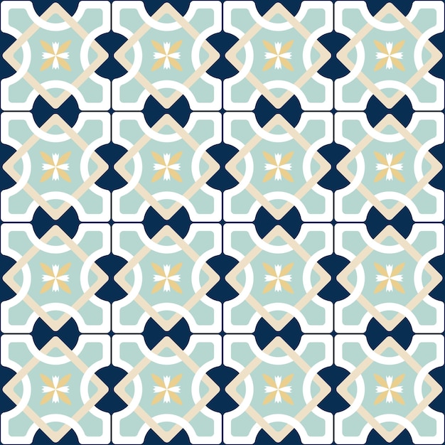 Resumen Retro geométrico italiano azulejo estilo Vector patrón sin costura moda moda colores perfecto