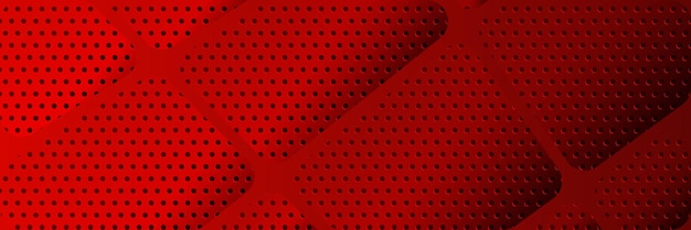 Vector resumen rojo oscuro metálico carbono neutral superposición luz hexágono malla diseño moderno lujo futurista tecnología fondo juego tecnología amplia banner vector ilustración