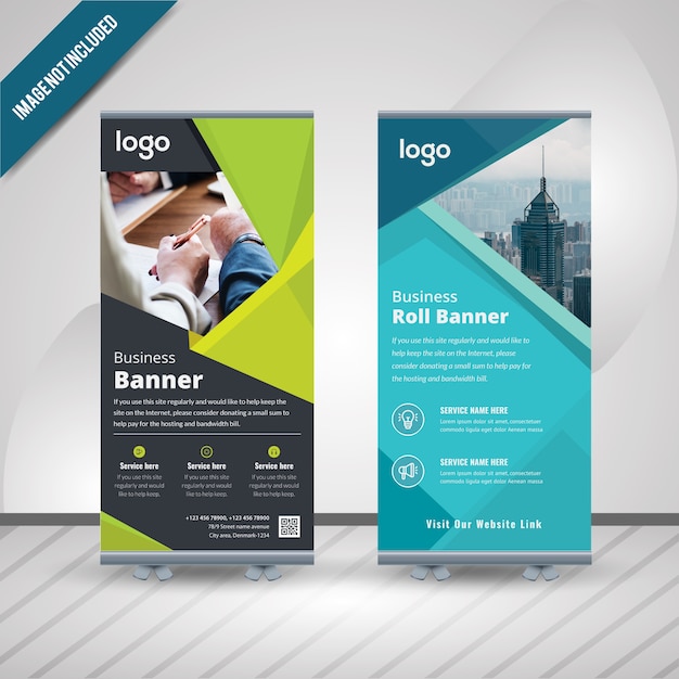 Resumen roll up banner design