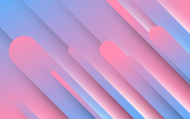 Resumen rosa púrpura suave con forma de superposición redondeada decoración fondo eps10 vector