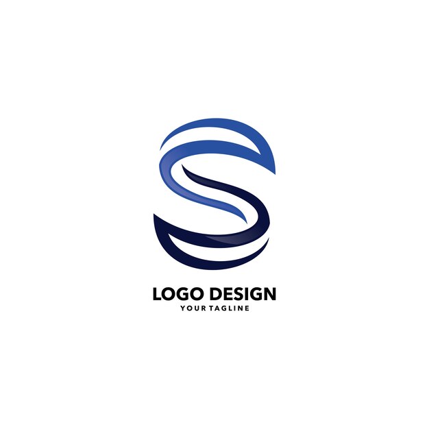 Resumen S Letter Company Logo Vector de la plantilla
