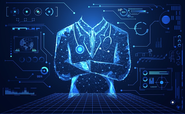 Resumen salud ciencia médica consisten doctor digital
