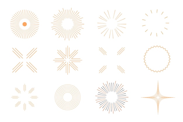 Resumen silueta minimalista gráfico estrella noche sueño icono Navidad año nuevo signo Clipart