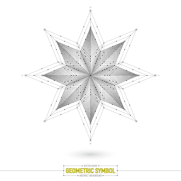 Resumen símbolo sagrado vector de fondo