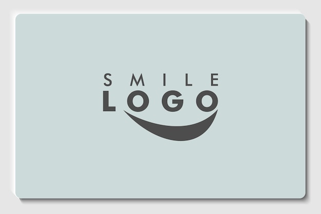 Resumen sonrisa swoosh icono vector logo plantilla ilustración diseño