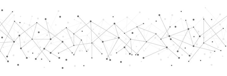 Vector resumen tecnología de red puntos geométricos imágenes prediseñadas de red puntos y líneas de conexión conexión de red global tecnología digital con fondo de plexo ilustración vectorial