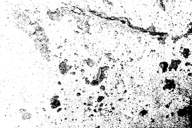Resumen textura áspera y sucia de pared desgastada ilustración vectorial de textura sucia monocromática