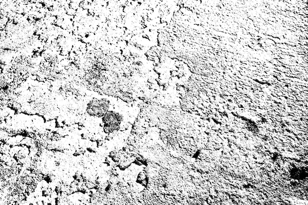 Resumen textura áspera y sucia de pared desgastada ilustración vectorial de textura sucia monocromática