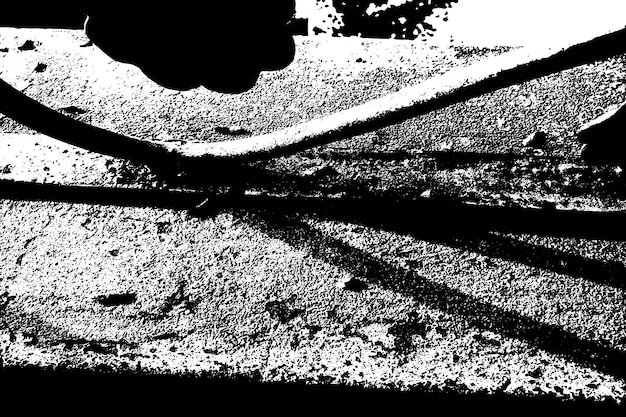 Resumen textura áspera y sucia de pared desgastada ilustración vectorial de textura sucia monocromática