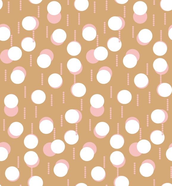 Resumen Trendy Retro Dots Seamless Vector Pattern Chic Colors Perfect fo Allover Fabric Print