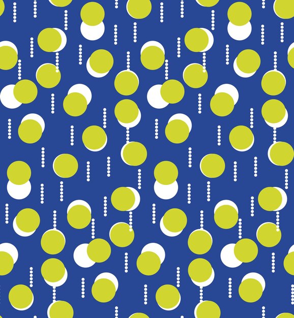 Resumen Trendy Retro Dots Seamless Vector Pattern Chic Colors Perfect fo Allover Fabric Print