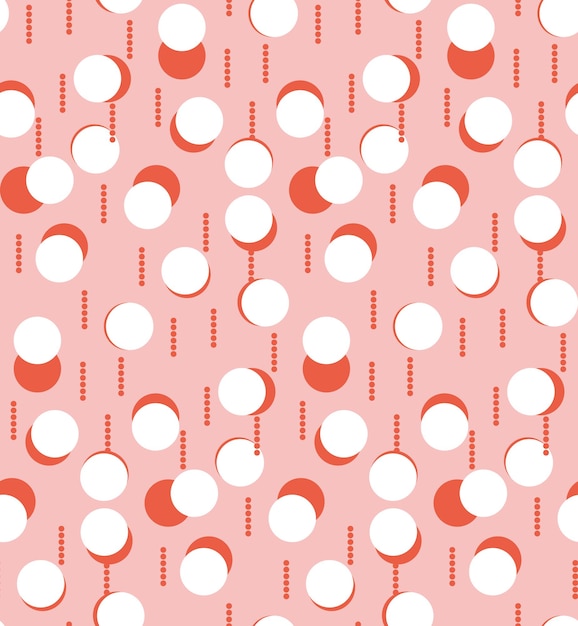 Resumen Trendy Retro Dots Seamless Vector Pattern Chic Colors Perfect fo Allover Fabric Print