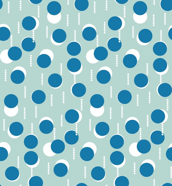 Resumen Trendy Retro Dots Seamless Vector Pattern Chic Colors Perfect fo Allover Fabric Print