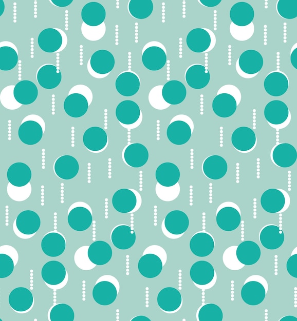 Resumen Trendy Retro Dots Seamless Vector Pattern Chic Colors Perfect fo Allover Fabric Print