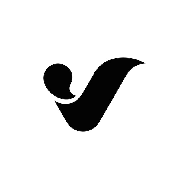 Vector resumen v inicial, monograma, diseño de logotipo, creativo, único, plantilla, simple, elegante